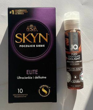 Набір SKYN Elite 10 шт +  Змазка System JO H2O &mdash; Chocolate Delight (30 мл) SOS2131 фото