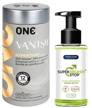 Набор из 12 шт ONE Vanish + Пролонгатор Medica-group Super Orgasm Stop 150 мл SOS9226 фото