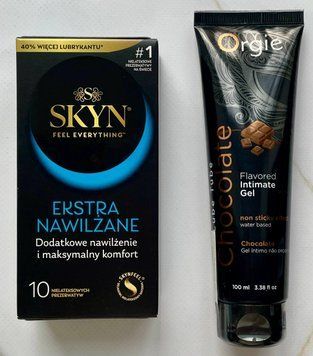 Комплект Skyn Extra Lube 10 шт - Лубрикант ORGIE LUBE TUBE шоколад, 100 мл SOS2916 фото