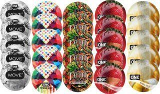 Набір з 25 шт One Move + ONE Ribs + ONE Tattoo + ONE Chocolate Strawberry + ONE Banana SOS8402 фото