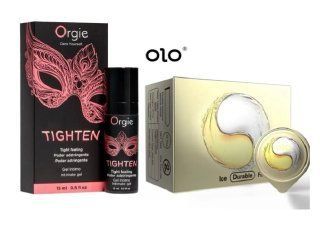 Гель для сужения Orgie &ndash; Tighten (15 мл)+  OLO Ice Durable Fire (10 штук) SOS6747 фото