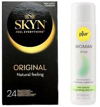 Комплект SKYN Original 24 шт + Pjur Woman Aloe 100 мл SOS13249 фото