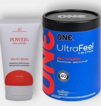 ONE Ultra Feel 40 шт - Пролонгатор Doc Johnson Power Delay Cream  56 г SOS6271 фото