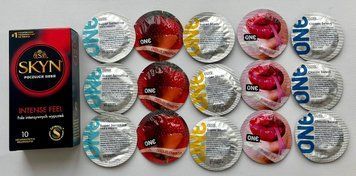 Набор 25 штук SKYN Intense Feel + ONE Super Studs, Super Sensitive, Flavor Waves, Classic SOS2281 фото