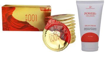 10шт. Olo Red Gold+ Крем-пролонгатор Doc Johnson Power+ with Yohimbe Delay Cream For Men, 56 г  SOS6647 фото