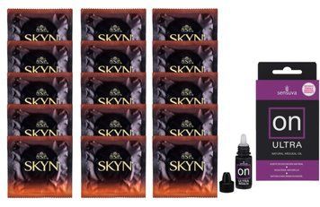 Комплект Skyn Warming 15 шт + Sensuva ON Arousal Oil for Her Ultra 5 мл SOS14517 фото