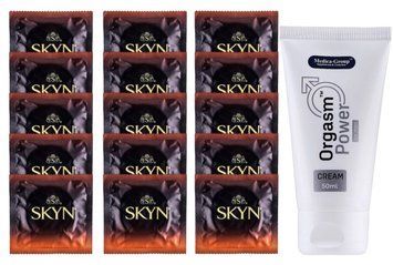 Комплект Skyn Warming 15 шт + Orgasm Power For Men Cream (50 мл) SOS14467 фото