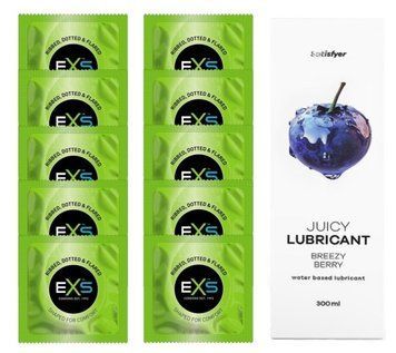 Комплект: EXS EXTREME 10 шт. + Лубрикант Satisfyer Breezy Berry 300 мл SOS11505 фото