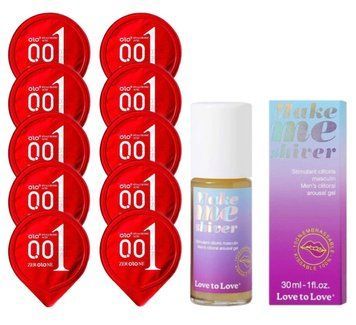 Комплект OLO Warming 001 10 шт + Love To Love Make Me Shiver Gel (30 мл)  SOS14417 фото