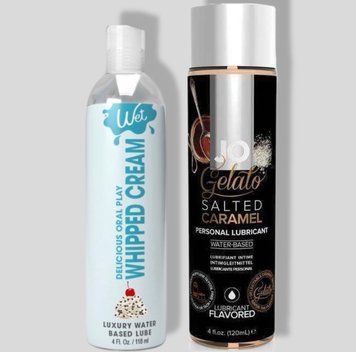 Wet Oral Play Whipped Cream (118 мл) + JO GELATO Salted Caramel (120 мл) LB792 фото