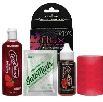 Комплект 3 шт ONE Flex + Набор для минета Doc Johnson GoodHead Fundamentals Kit SOS6181 фото