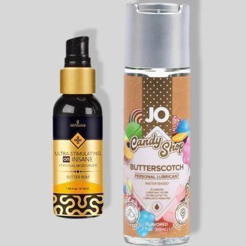 Sensuva Ultra Stimulating On Insane Butter Rum (57 мл) + JO Candy Shop Butterscotch (60 мл) LB288 фото