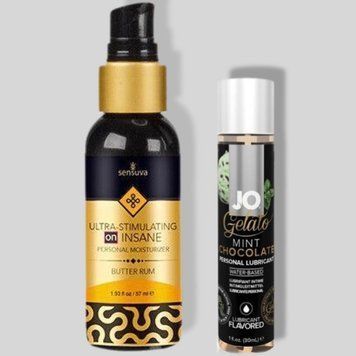 Sensuva Ultra Stimulating On Insane Butter Rum (57 мл) + JO GELATO Mint Chocolate (30 мл) LB322 фото