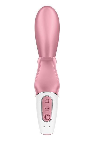 Смарт вібратор-кролик Satisfyer Hug Me Pink, 2 мотори, діаметр 4,2см, широка кліторальна частина SO6274 фото