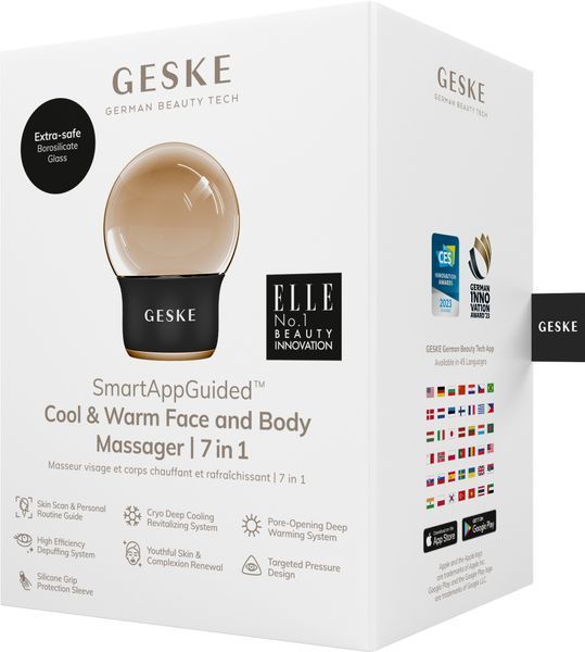 Массажер для лица и тела GESKE Cool&Warm Face and Body Massager 7в1 gray HB0298 фото