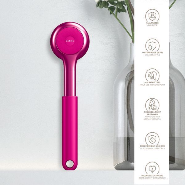 Ультразвуковая щетка для всего тела GESKE Sonic Full-Body Brush&Intensive Exfoliator 8в1 magenta HB0377 фото
