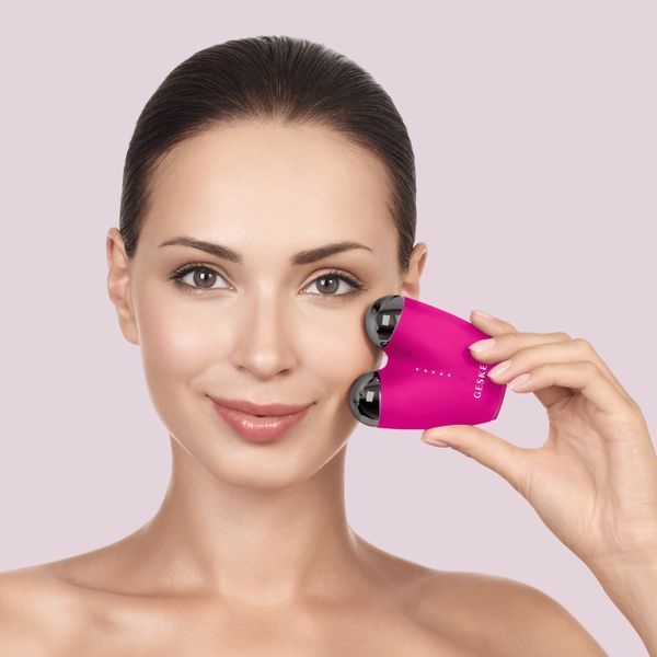 Микротоковый подтягиватель лица GESKE MicroCurrent Face-Lifter 6в1 magenta HB0131 фото