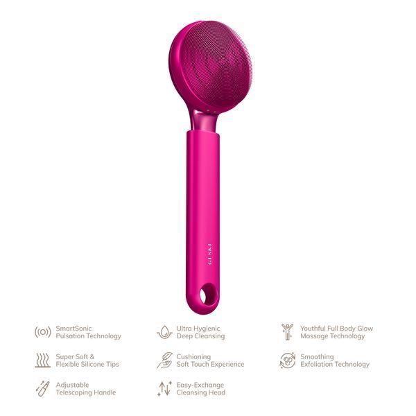 Ультразвуковая щетка для всего тела GESKE Sonic Full-Body Brush&Intensive Exfoliator 8в1 magenta HB0377 фото
