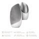 Электронная звуковая термо щетка для лица GESKE Sonic Thermo Facial Brush 6в1 white HB0084 фото 2