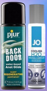 Набор лубрикантов pjur backdoor Regenerating 30 мл + System JO H2O COOLING (30 мл) LB472 фото