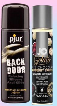 Набор лубрикантов pjur backdoor anal Relaxing jojoba silicone 30 мл + System JO White Chocolate Raspberry (30 мл) LB693 фото