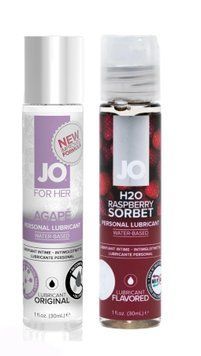 Набор лубрикантов System JO AGAPE (30 мл) + System JO H2O Raspberry Sorbet (30 мл) LB42 фото