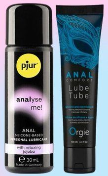 Набор лубрикантов pjur analyse me! Relaxing jojoba silicone 30 мл + ANAL COMFORT, 100 мл ORGIE LB568 фото