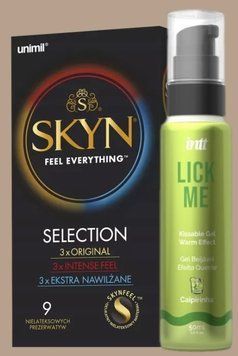 Набір Skyn Selection 9 шт + Гель INTT Lick Me Kissable Gel Caipirinha 50 мл SOS5112 фото