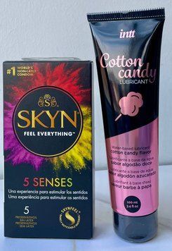 Набор SKYN 5 Senses 5 шт + Лубрикант на водной основе Intt Cotton Candy (100 мл) SOS1188 фото