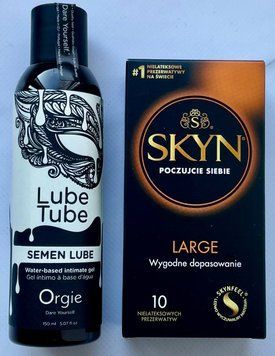 Набор SKYN Large 10 шт. - Лубрикант SEMEN LUBE intimate gel, 150 мл Orgie SOS3342 фото