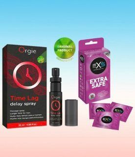 Пролонгатор для мужчин Time Lag, 25 мл. ORGIE +    пачка EXS Extra Safe 12 шт SOS6698 фото