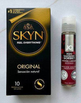 Комплект SKYN Original 10 штук - Лубрикант System JO H2O &mdash; Raspberry Sorbet (30 мл) SOS2820 фото