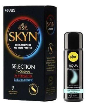Комплект Skyn Selection 9 шт + Pjur Aqua Panthenol 30 мл SOS13151 фото