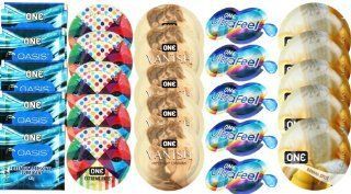 Набор из 25 шт One Oasis Premium + ONE Ribs + ONE Vanish + ONE UltraFeel + ONEBanana SOS8453 фото