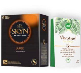 SKYN Large, 36 шт + Intt Vibration Coconut Vegan (15 мл) SOS6863 фото