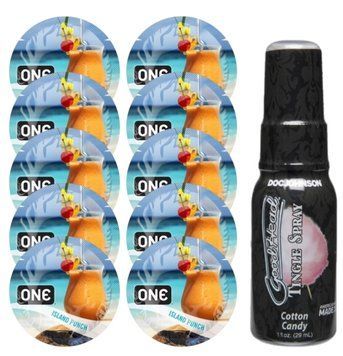 Комплект ONE Island Punch 10 шт + Doc Johnson &ndash; Cotton Candy, 29 мл SOS13842 фото