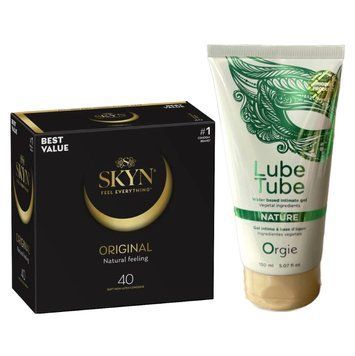 SKYN ORIGINAL &mdash; 40 шт и Лубрикант ORGIE LUBE TUBE NATURE, 150 мл SOS809 фото
