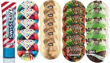 Набор из SwissNavy CoolingPeppermint 10мл + ONERibs + ONE Vanish + ONETattoo + ONE Mint Chocolate SOS8616 фото