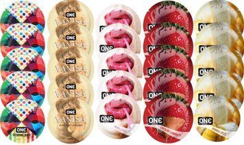 Набор с 25 шт One Extreme ribs + ONE 𝐕𝐀𝐍𝐈𝐒𝐇 + ONE Bubblegum  + ONE Chocolate Strawberry + ONE Banana Split SOS8252 фото