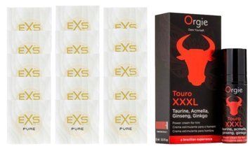 Комплект EXS Pure15 шт + TOURO XXXL (15 мл) ORGIE SOS14875 фото