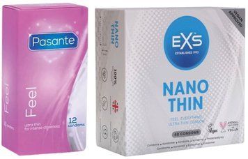 Набор с Pasante Sensitive Feel (12 шт) + EXS NANO THIN 48 шт  SOS8152 фото