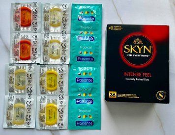Набор Skyn ​​Intense Feel 36 шт. + Pasante Tropical 12 шт. SOS3042 фото