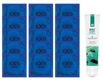 Комплект EXS Cooling 15 шт + JO Mint Chip Chill 10 мл  SOS14568 фото
