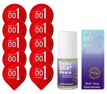 Комплект OLO Warming 001 10 шт + Love To Love Pulse Me Down Gel (30 мл)  SOS14418 фото