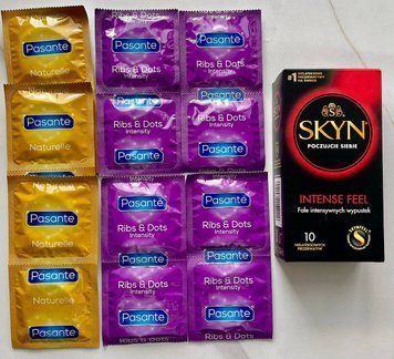 Комплект Skyn Intense Feel 10 шт + Pasante Naturelle 6 шт + Pasante Ribs & Dots 8 шт SOS3014 фото