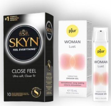 SKYN Close Feel 10 штук + pjur Woman Lust 15 мл SOS6763 фото
