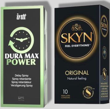 SKYN Original 10 шт + Пролонгатор Intt Dura Max Power (12 мл) SOS5203 фото