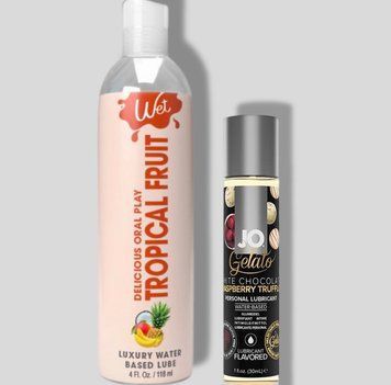 Wet Oral Play Tropical Explosion (118 мл) + JO GELATO White Chocolate Raspberry (30 мл) LB1036 фото