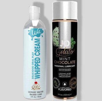 Wet Oral Play Whipped Cream (118 мл) + JO GELATO Mint Chocolate (120 мл) LB793 фото