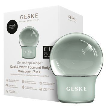 Масажер для обличчя і тіла GESKE Cool&Warm Face and Body Massager 7в1 green HB0299 фото